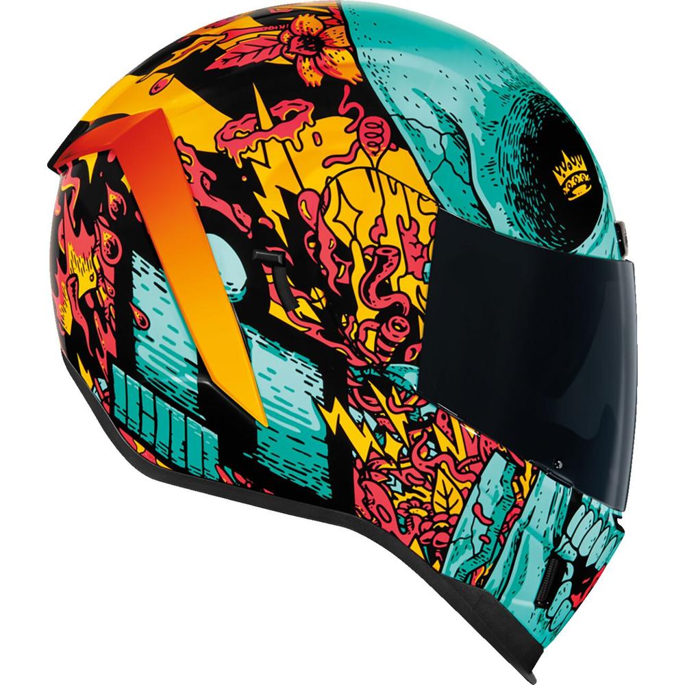 Icon Airform Munchies MIPS Full Face Helmet Blue - FREE UK Shipping, FREE 365 Day Returns | Moto Central