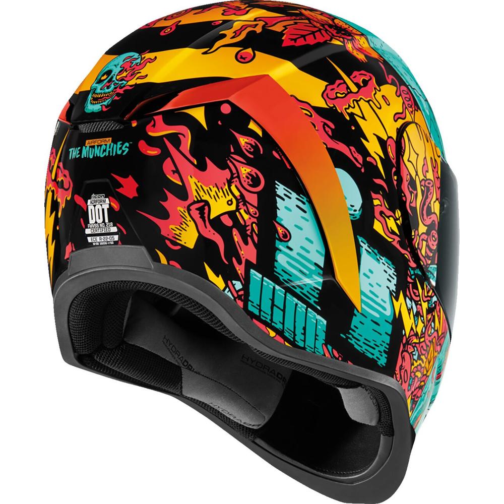 Icon Airform Munchies MIPS Full Face Helmet Blue - FREE UK Shipping, FREE 365 Day Returns | Moto Central