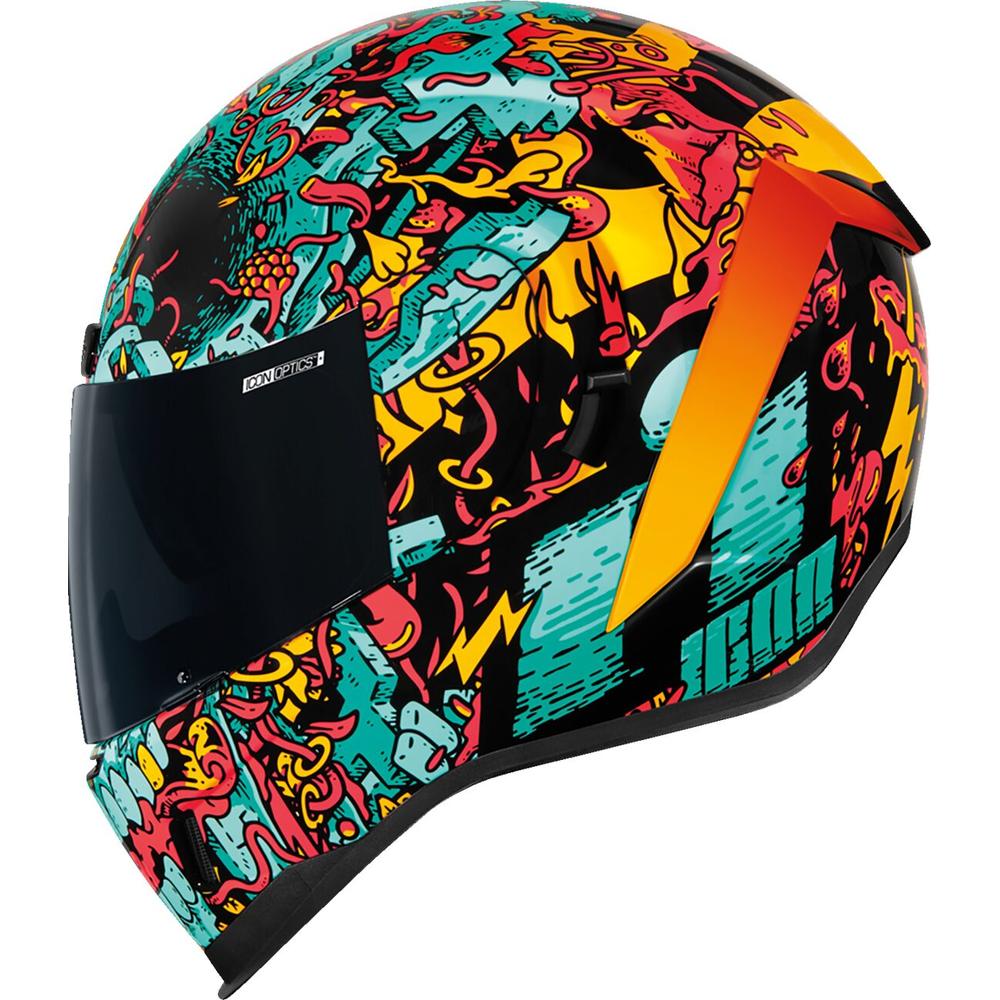 Icon Airform Munchies MIPS Full Face Helmet Blue - FREE UK Shipping, FREE 365 Day Returns | Moto Central