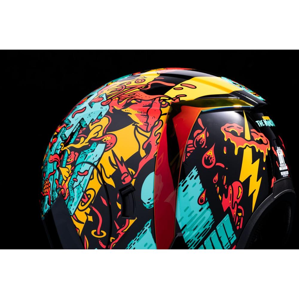 Icon Airform Munchies MIPS Full Face Helmet Blue - FREE UK Shipping, FREE 365 Day Returns | Moto Central