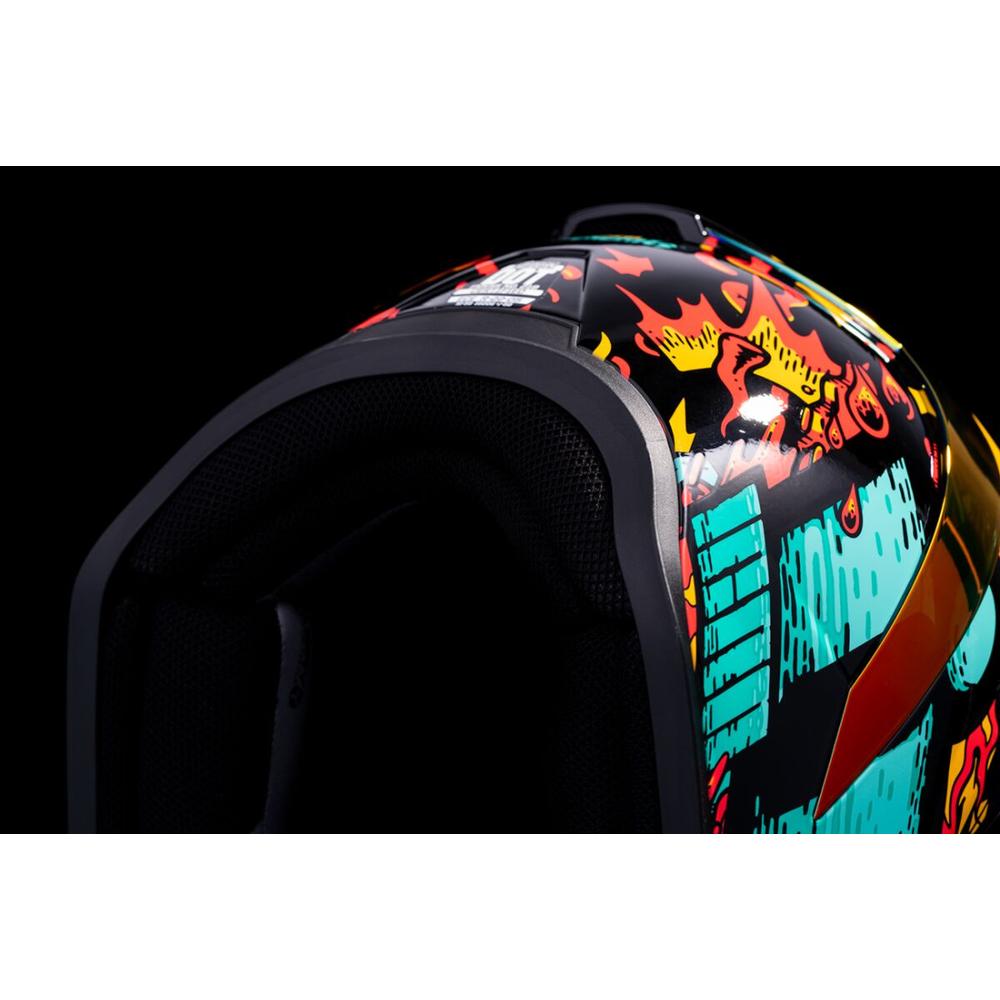 Icon Airform Munchies MIPS Full Face Helmet Blue - FREE UK Shipping, FREE 365 Day Returns | Moto Central