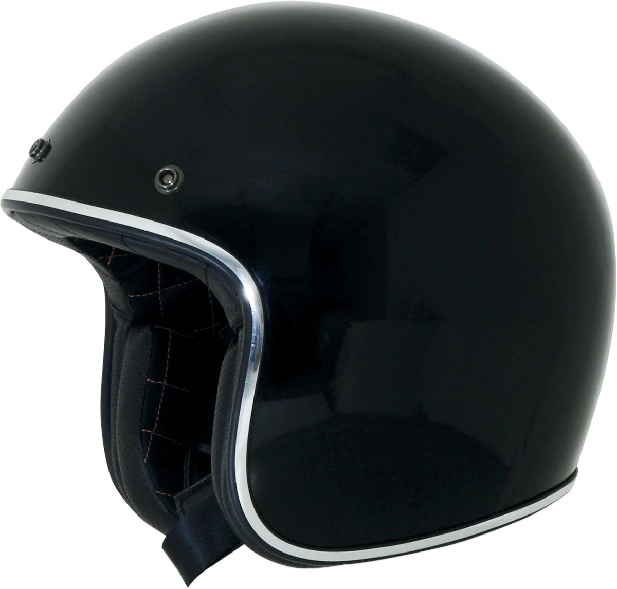 AFX FX-76 Vintage Helmet Gloss Black / Chrome Trim