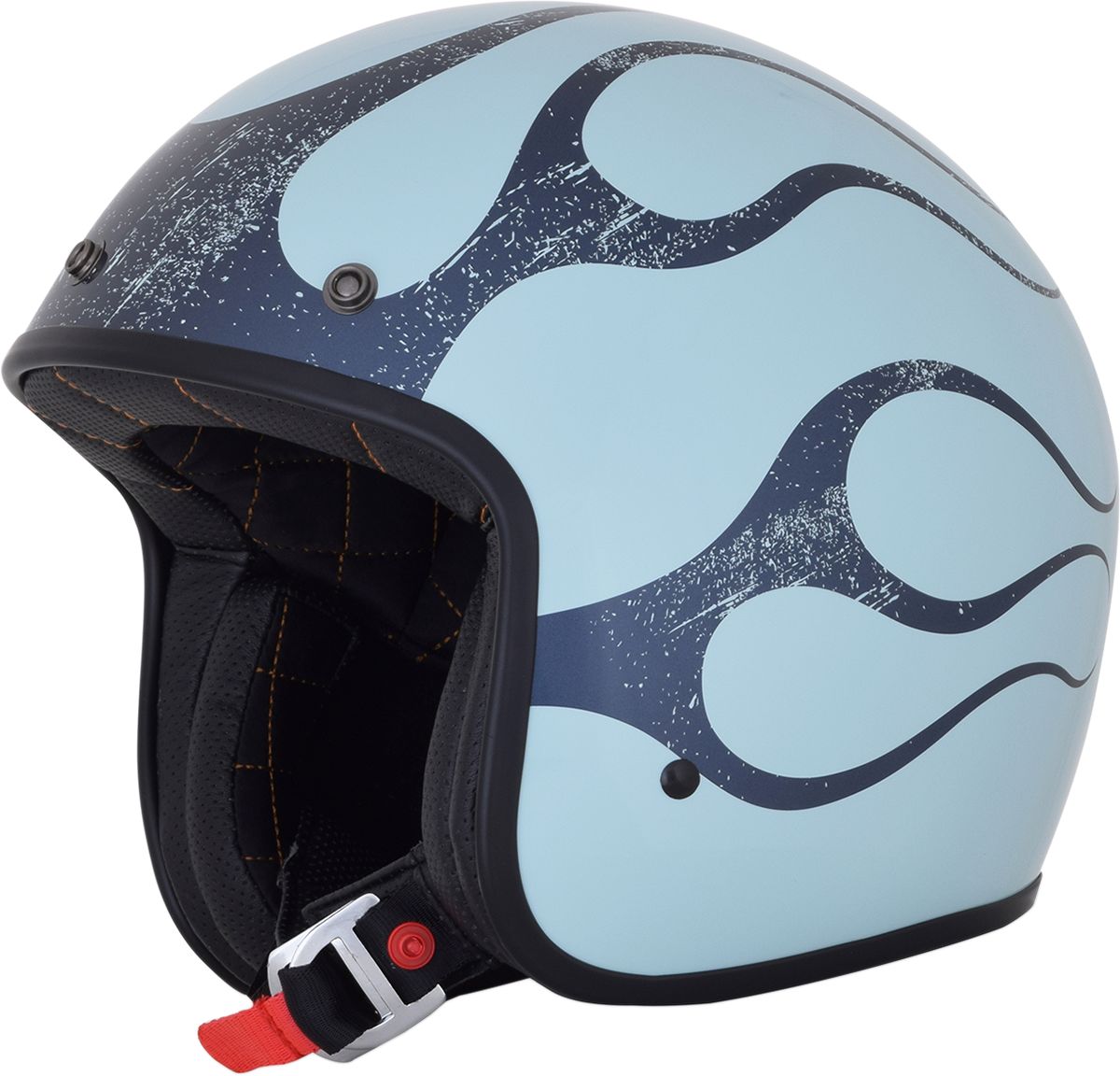 AFX FX-76 Flame Vintage Helmet Gloss Blue / Grey