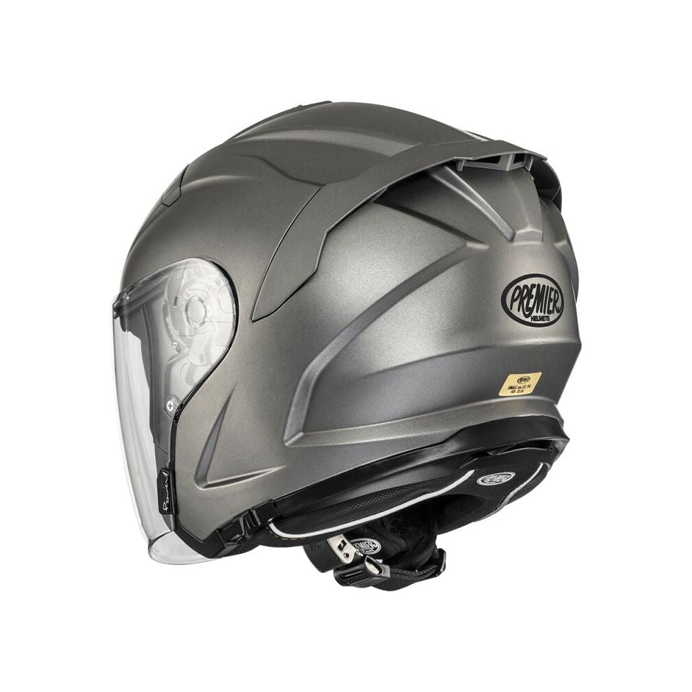 Premier JT5 U17 Open Face Helmet Grey  - FREE UK Delivery - Moto Central