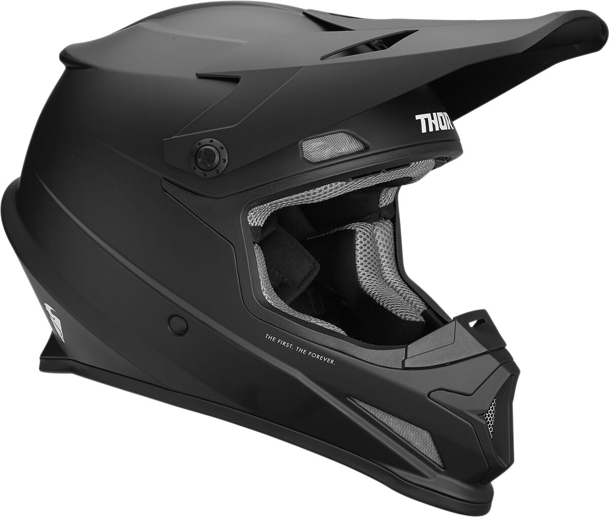 Thor Sector Helmet Black  - FREE UK Shipping, FREE 365 Day Returns | Moto Central