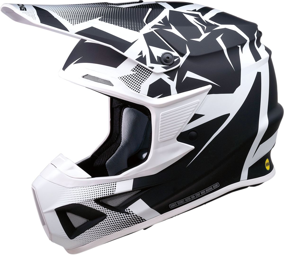 Moose Racing FI MIPS Agroid Helmet White / Black - FREE UK Shipping, FREE 365 Day Returns | Moto Central