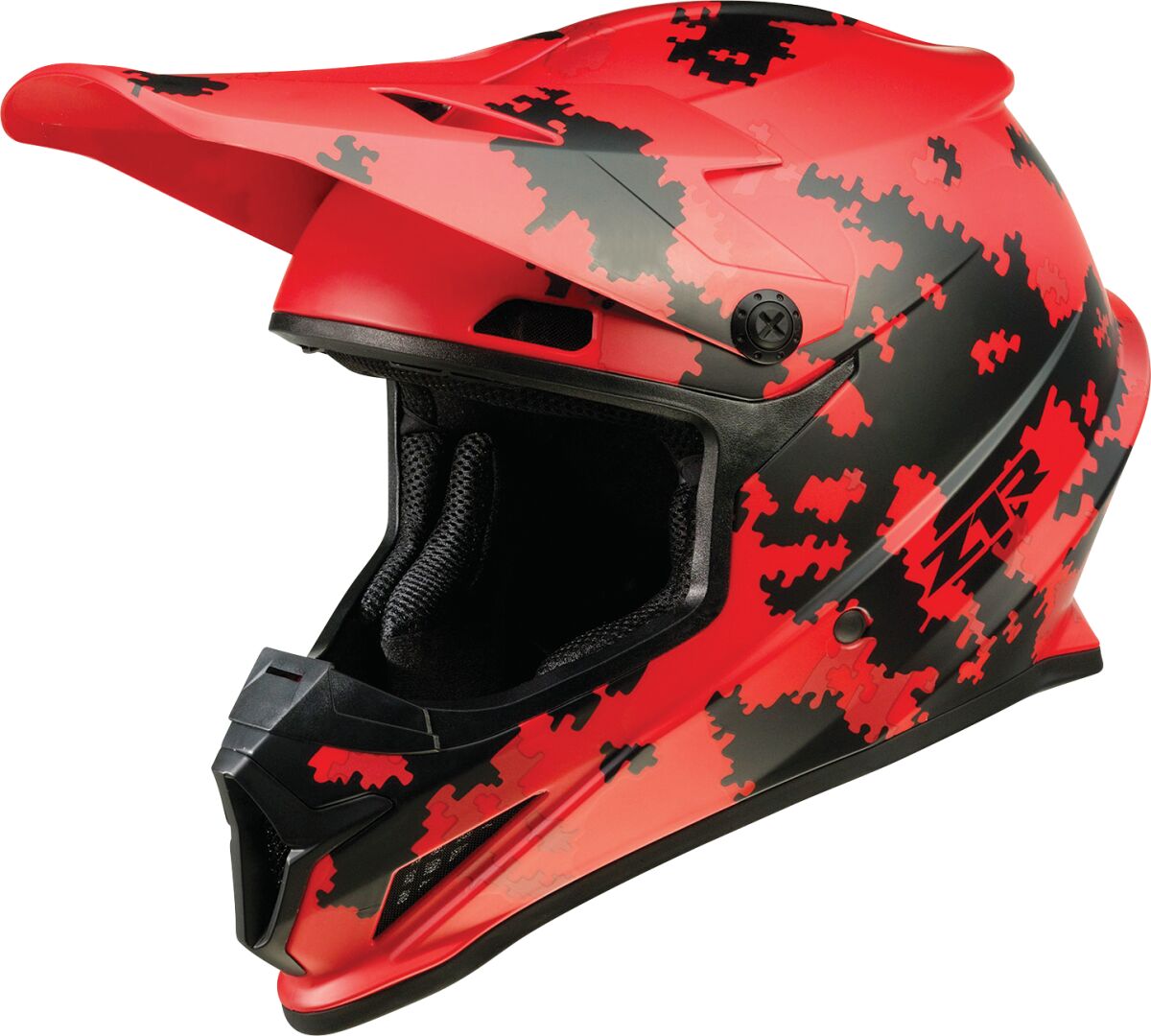 Z1R Rise Digi Camo Helmet Red