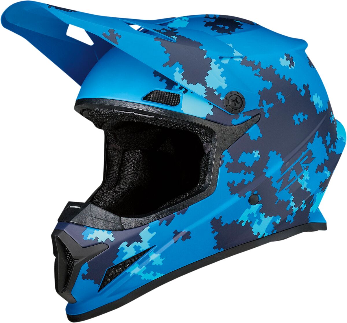 Z1R Rise Digi Camo Helmet Blue