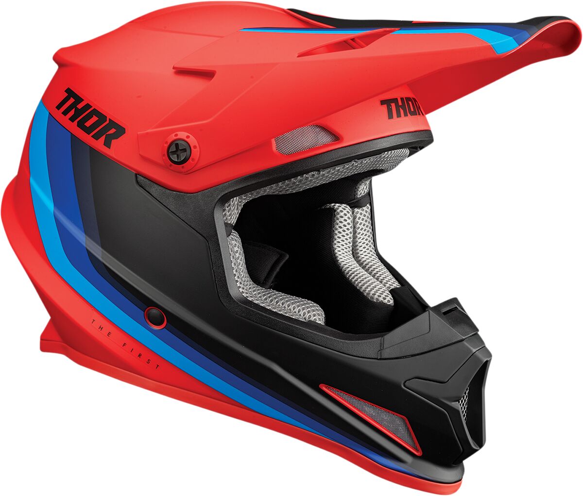 Thor Sector MIPS Helmet Runner Red / Blue - FREE UK Shipping, FREE 365 Day Returns | Moto Central