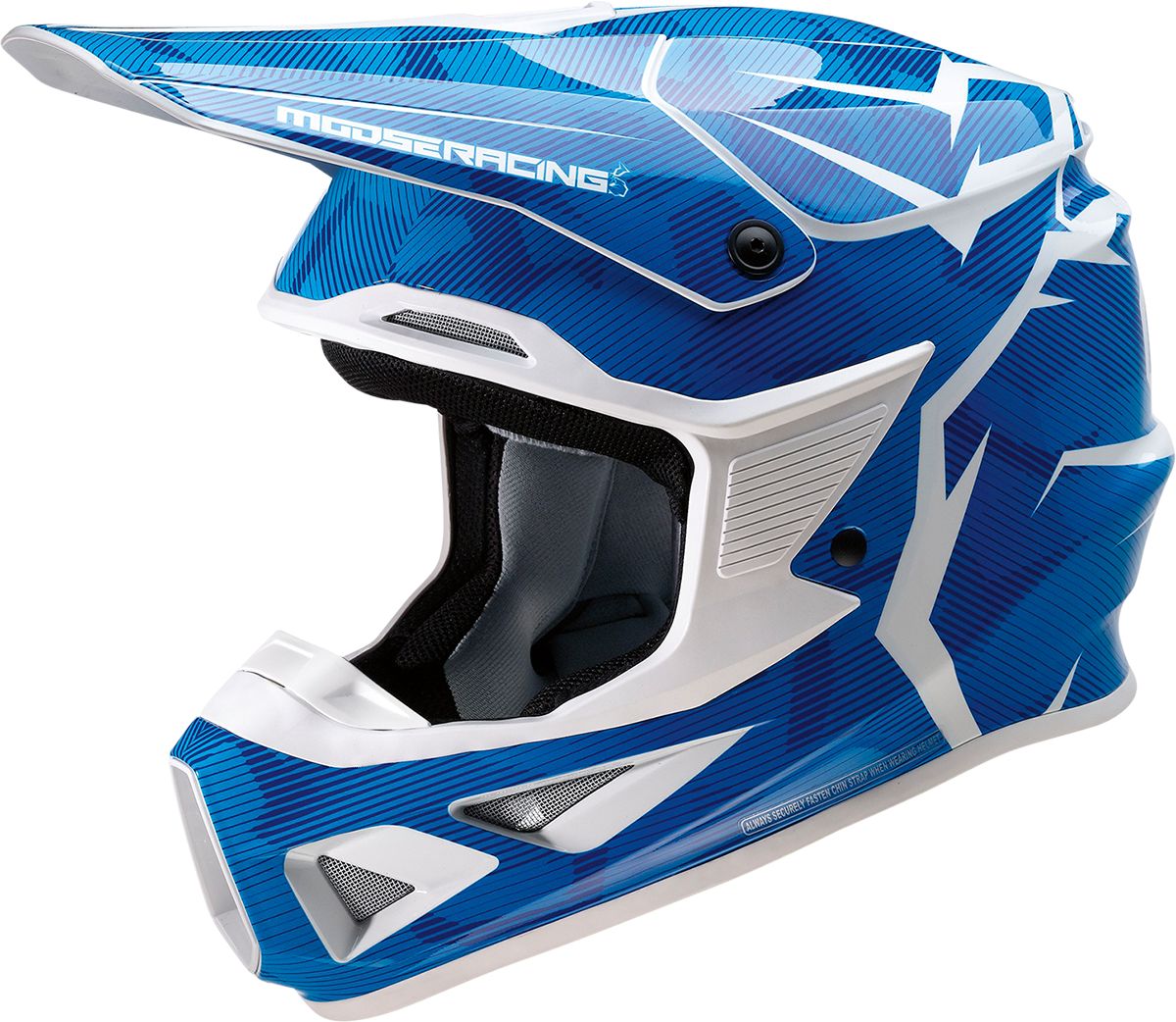 Moose Racing FI Agroid Camo MIPS Helmet Blue / White