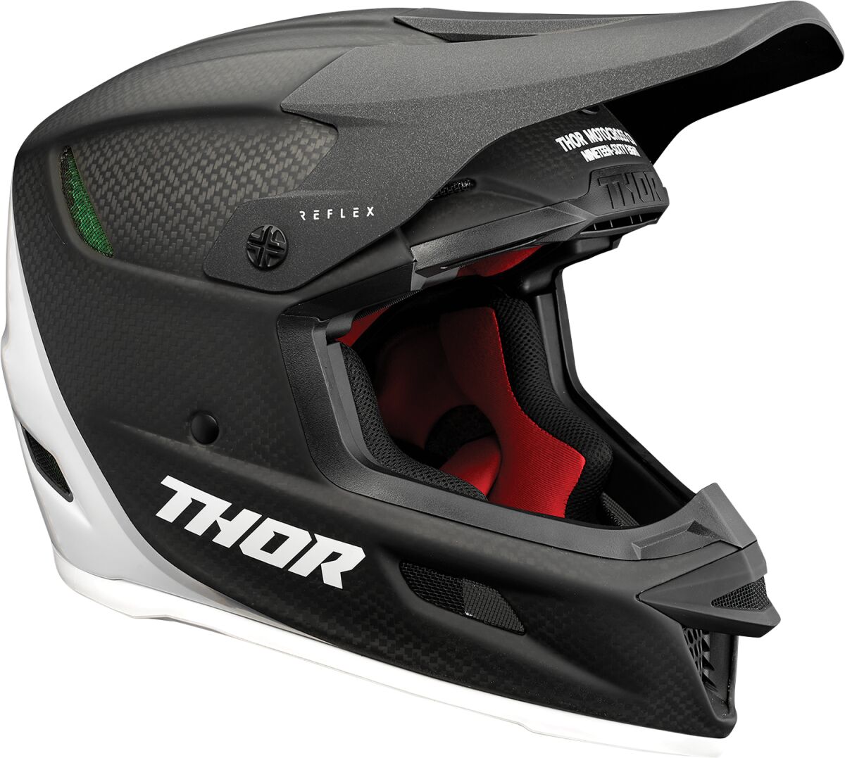 Thor Reflex Polar ECE Helmet Black / White - FREE UK Shipping, FREE 365 Day Returns | Moto Central