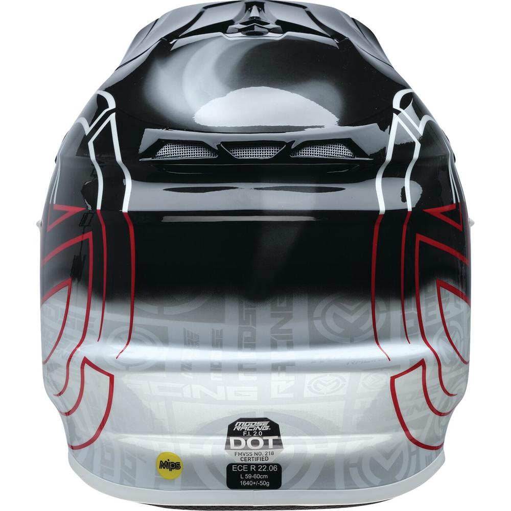 Moose Racing F.I. 2.0 MIPS Deceit MX Motocross Helmet Black / Red