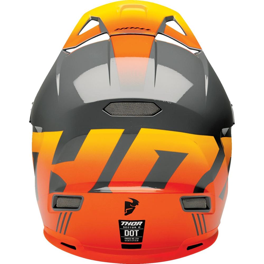 Thor Sector 2 Carve Helmet Charcoal / Orange