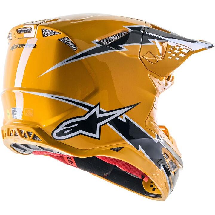 Alpinestars Supertech M10 Ampress MX Helmet Gloss Black / Yellow