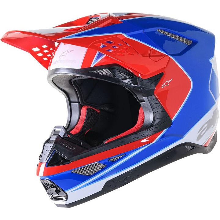 Alpinestars Supertech M10 Aeon MX Helmet Red / Blue