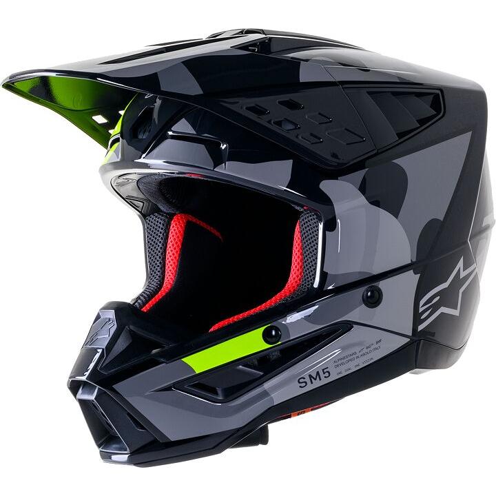 Alpinestars Supertech M5 Rover MX Helmet Grey / Yellow