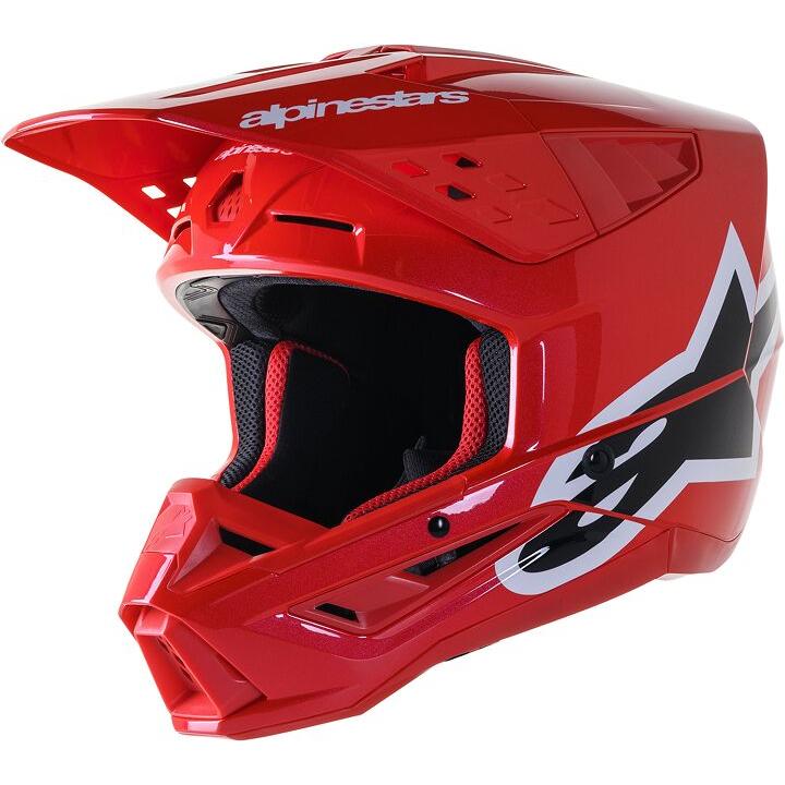 Alpinestars Supertech M5 Corp MX Helmet Gloss Red