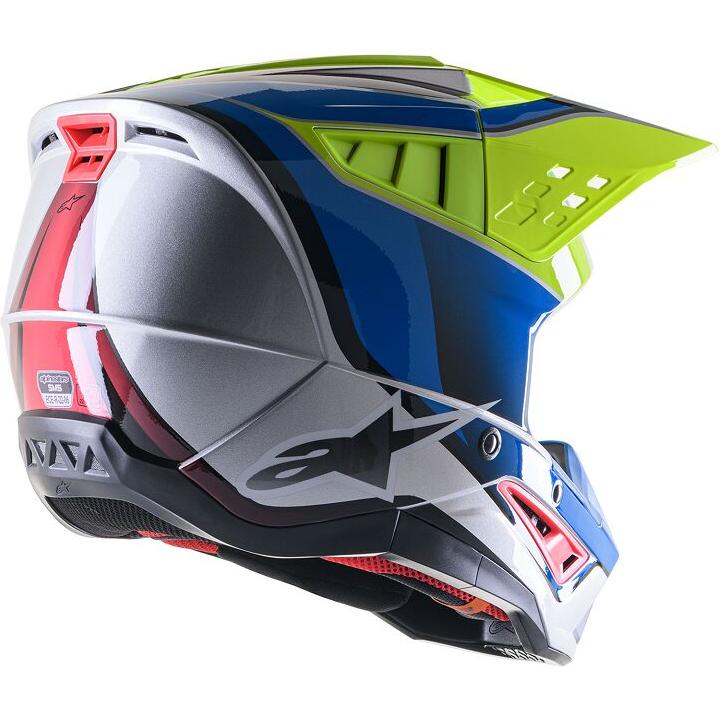 Alpinestars Supertech M5 Sail MX Helmet Fluo Yellow / Blue