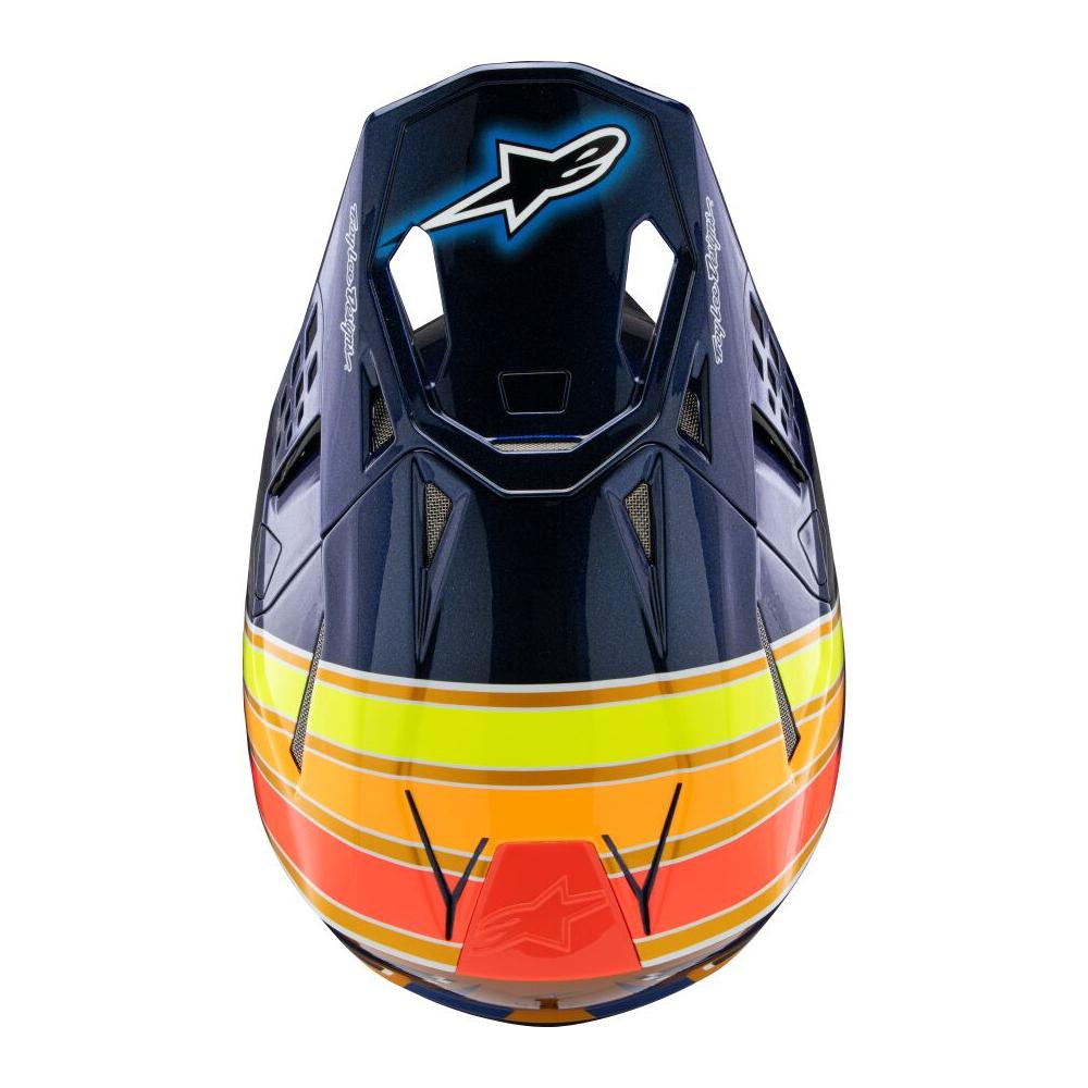 Alpinestars S-M10 TLD 25 MX Helmet Blue / Orange / Yellow