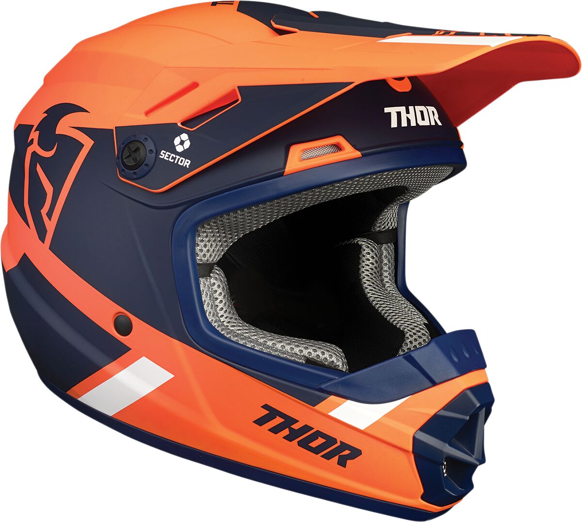 Thor Sector Split MIPS Youth Helmet Orange / Navy