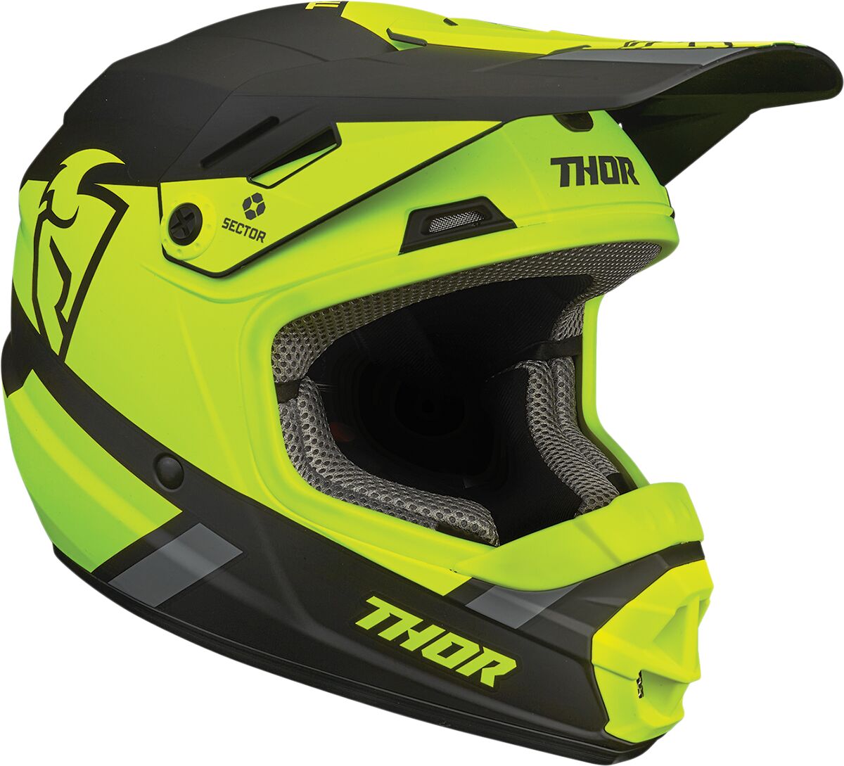 Thor Sector Split MIPS Youth Helmet Acid / Black