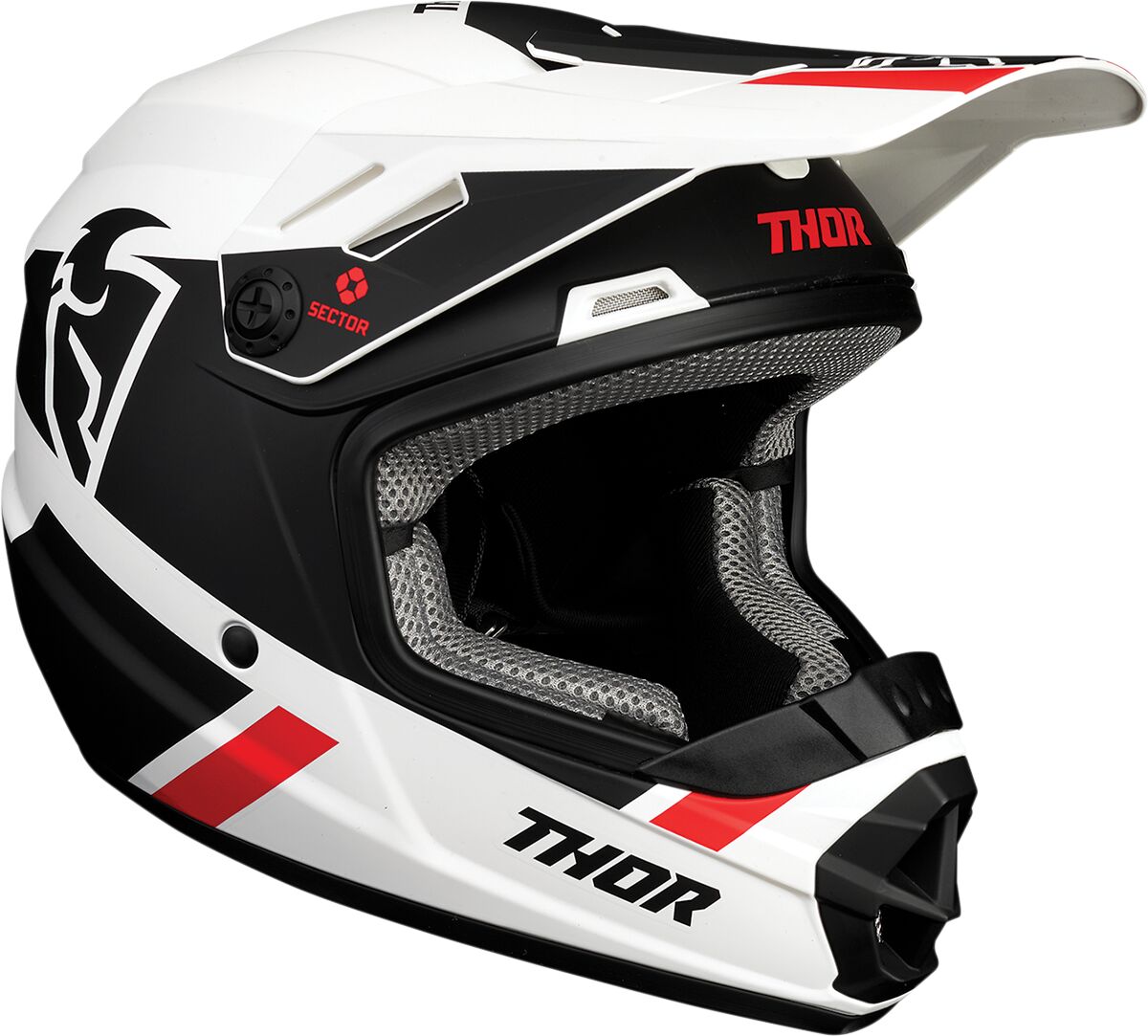 Thor Sector Split MIPS Youth Helmet White / Black