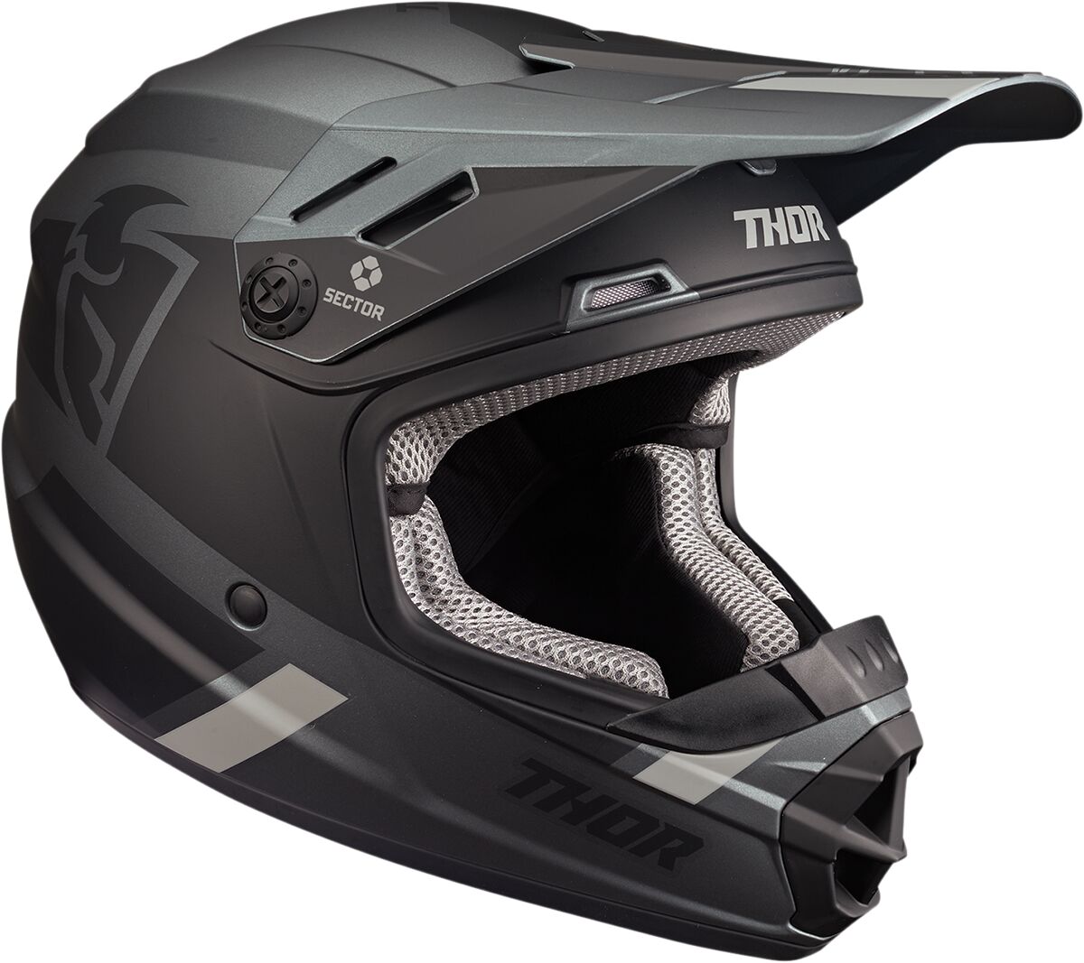 Thor Sector Splits MIPS Youth Helmet Charcoal / Black