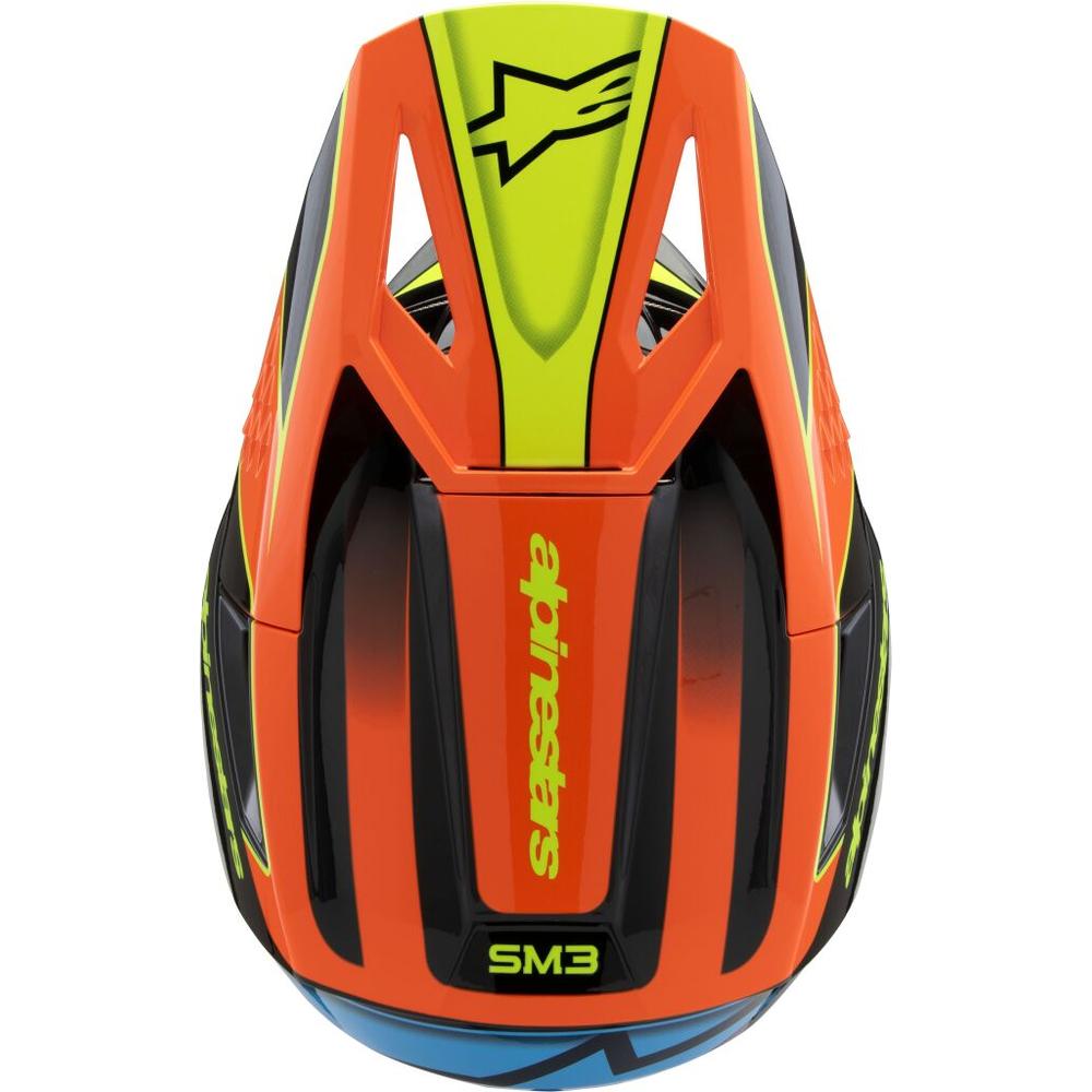 Alpinestars S-M3 Fray Youth MX Helmet Black / Orange / Yellow