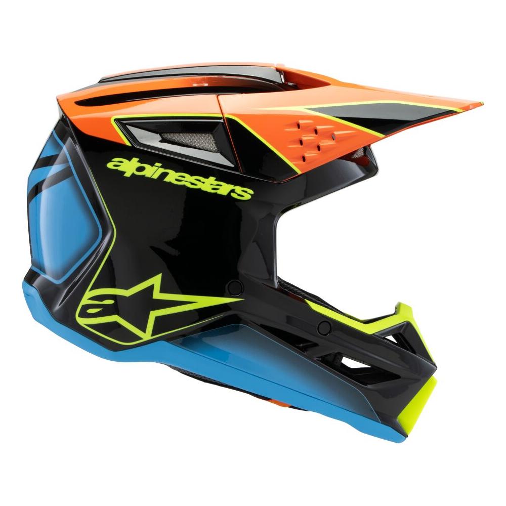 Alpinestars S-M3 Fray Youth MX Helmet Black / Orange / Yellow