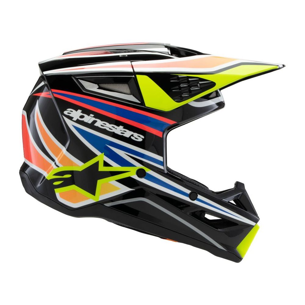 Alpinestars S-M3 Wurx Youth MX Helmet Black / Yellow / Blue