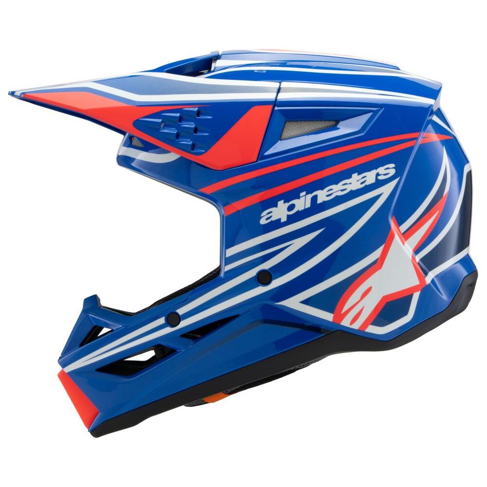 Alpinestars S-M3 Wurx Youth MX Helmet Blue / Red / White