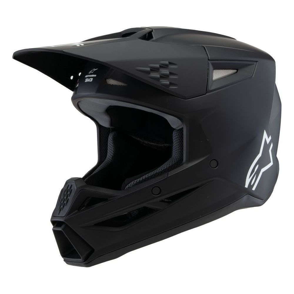 Alpinestars S-M3 Solid Youth MX Helmet Black