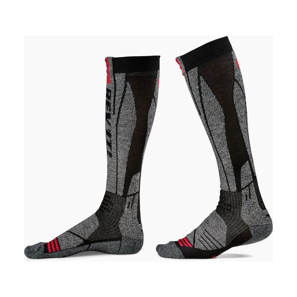 Revit Andes Riding Socks Light Grey / Red / Black