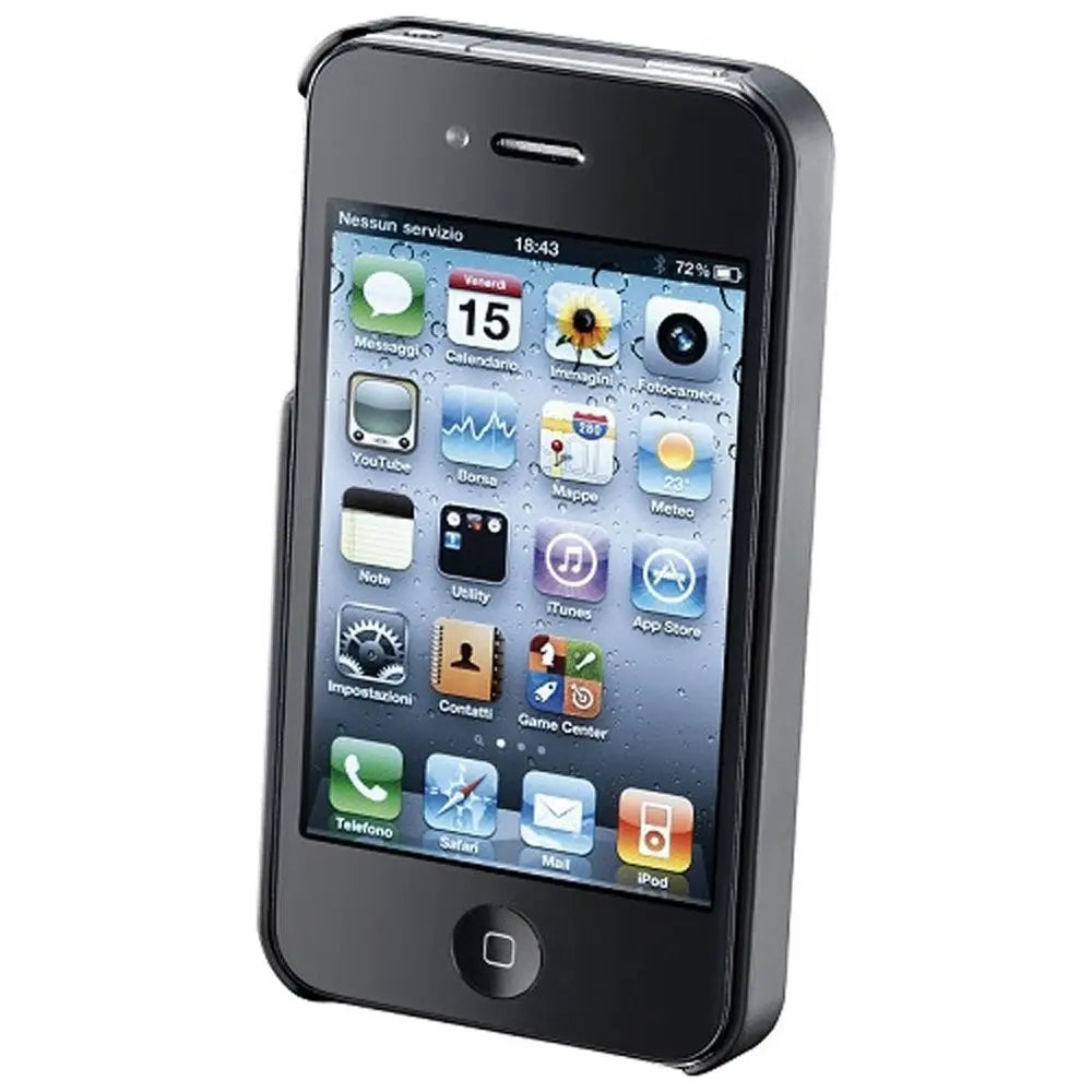 Interphone Carbon Cover Black For iPhone 4 / 4S - FREE UK Shipping, FREE 365 Day Returns | Moto Central