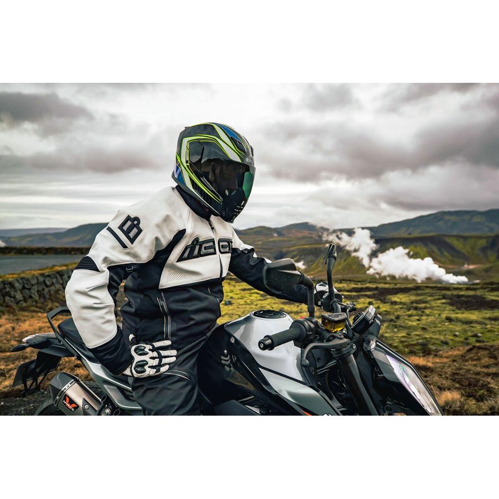 Icon Airflite Fog Free Visor Flite Shield Dark Smoke  - FREE UK Delivery - Moto Central