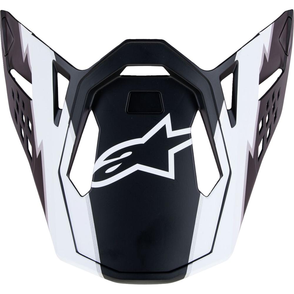 Alpinestars Supertech M10 MX Helmet Peak Matt Black / White