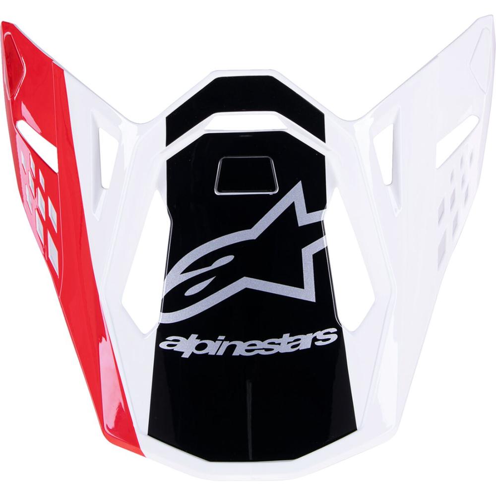 Alpinestars Supertech M10 Unit MX Helmet Peak Red / White