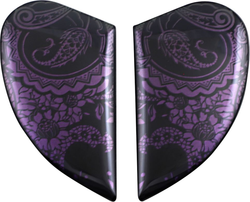 Icon Replacement Side Plates For Airform Chantilly Opal Purple Helmet