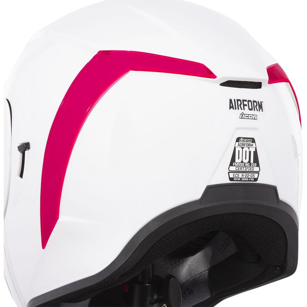 Icon Airform Helmet Rear Spoiler Dayglo Red