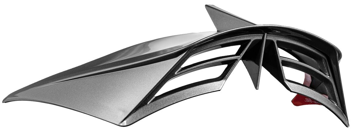 Icon Domain Helmet OTT Rear Spoiler Silver