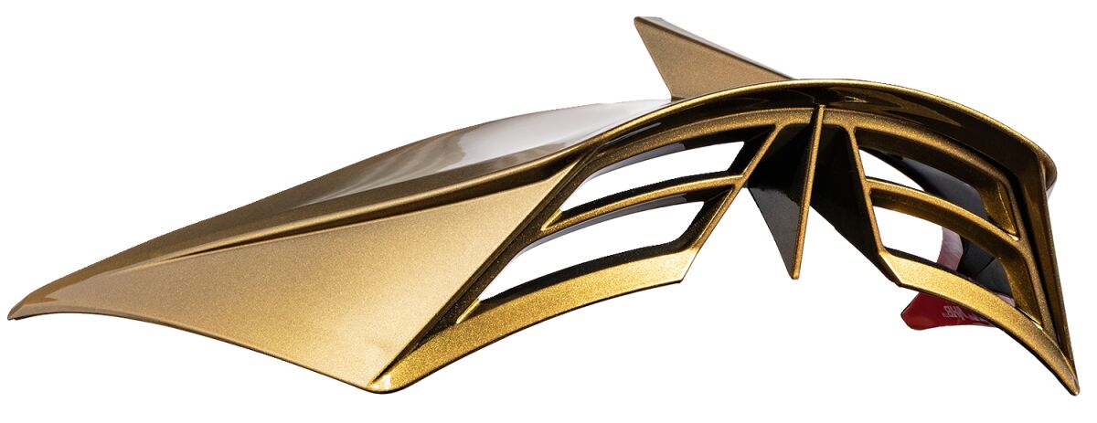 Icon Domain Helmet OTT Rear Spoiler Gold