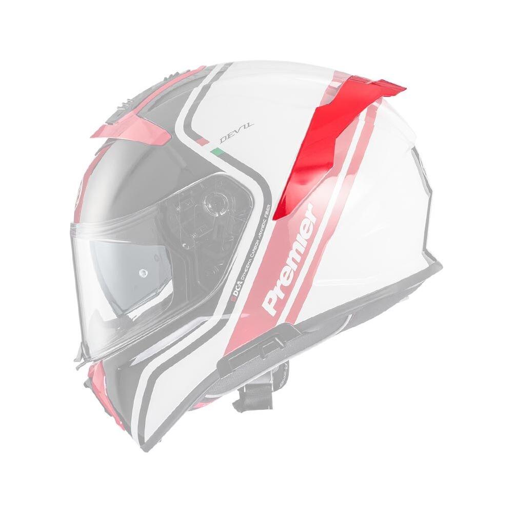 Premier Devil Helmet Spoiler Red