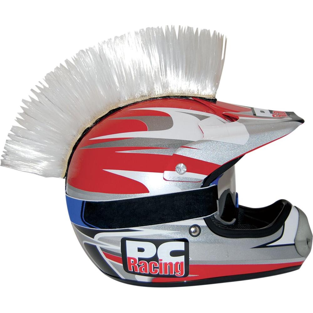 PC Racing Universal Mohawk For Helmets White