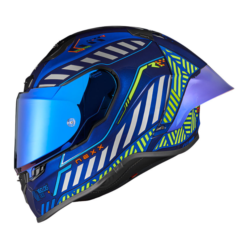 Nexx X.R3R Out Brake Full Face Helmet Indigo Blue