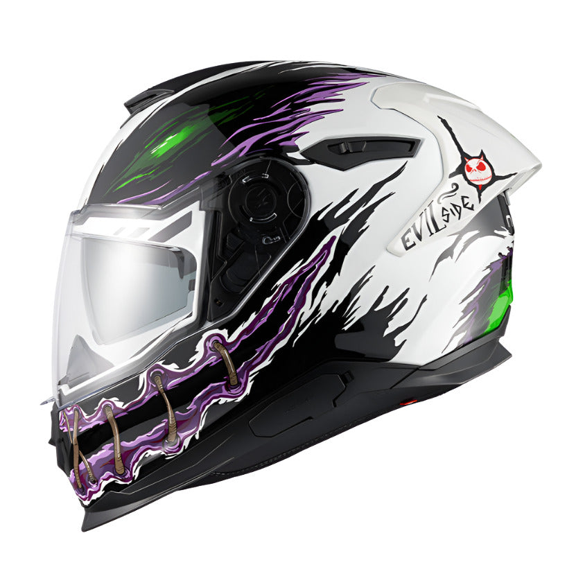 Nexx Y.100R Night Rider Full Face Helmet White