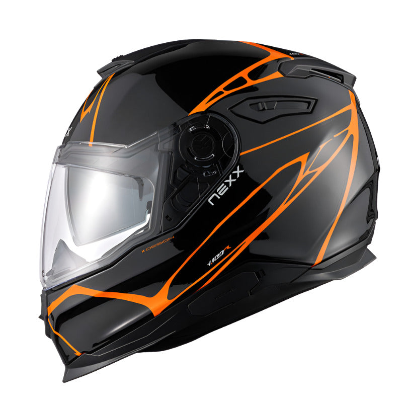 Nexx Y.100 B-Side Full Face Helmet Black / Orange