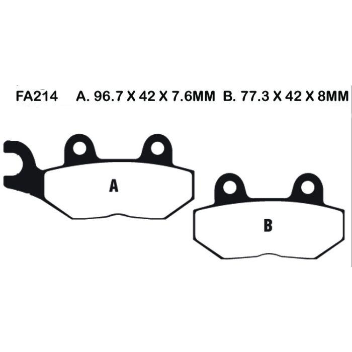 EBC FA214 Organic Front Left Brake Pads