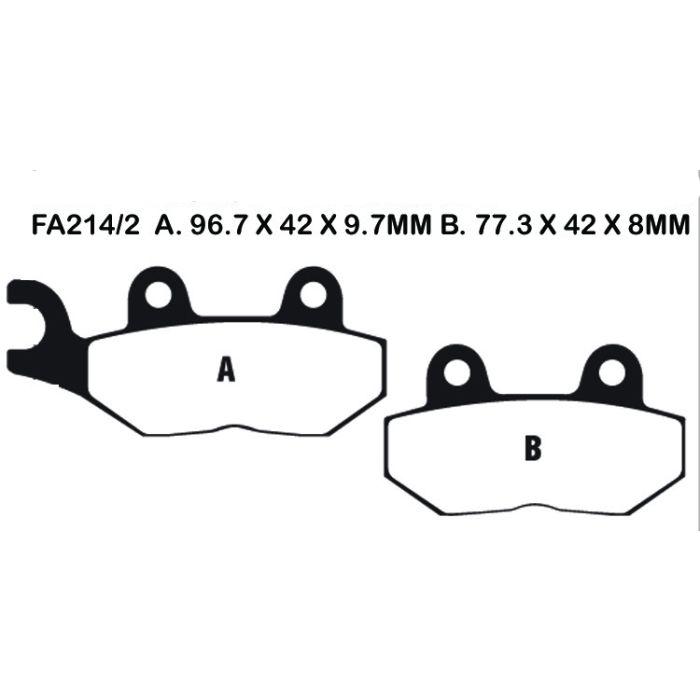 EBC FA214/2 Organic Rear Left Brake Pads