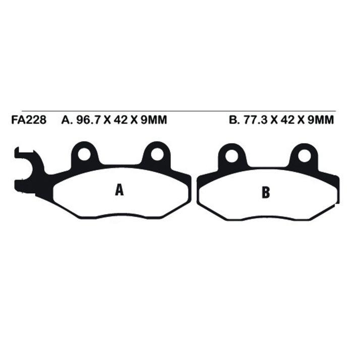 EBC FA228 Organic Front Left Brake Pads