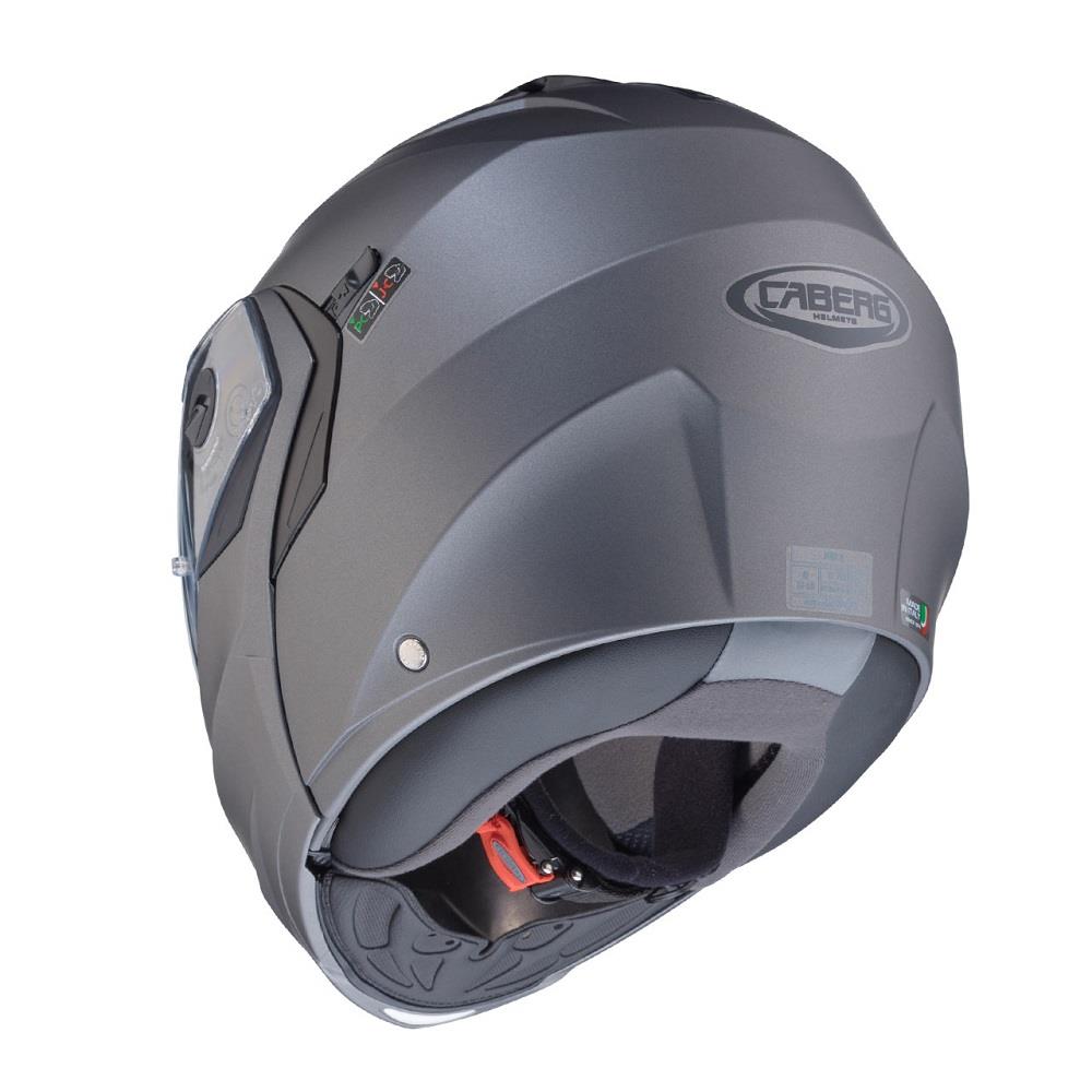 Caberg Duke 2 Plain Flip-Up Helmet Matt Gun - FREE UK Shipping, FREE 365 Day Returns | Moto Central